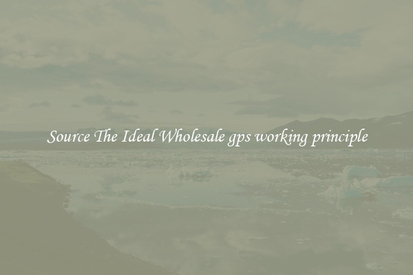 Source The Ideal Wholesale gps working principle