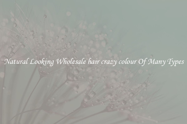 Natural Looking Wholesale hair crazy colour Of Many Types