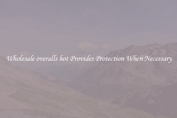 Wholesale overalls hot Provides Protection When Necessary