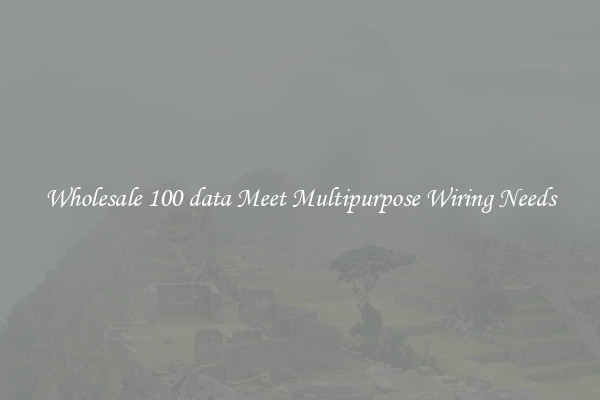 Wholesale 100 data Meet Multipurpose Wiring Needs