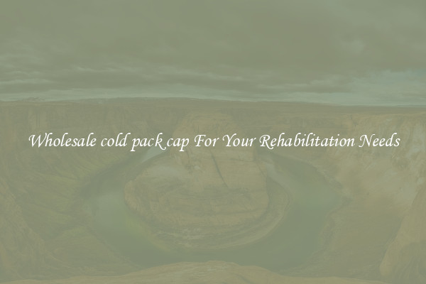 Wholesale cold pack cap For Your Rehabilitation Needs
