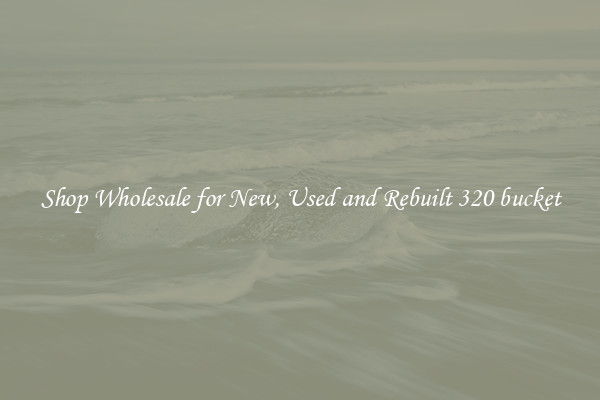 Shop Wholesale for New, Used and Rebuilt 320 bucket