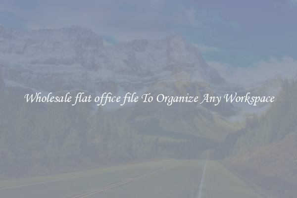 Wholesale flat office file To Organize Any Workspace