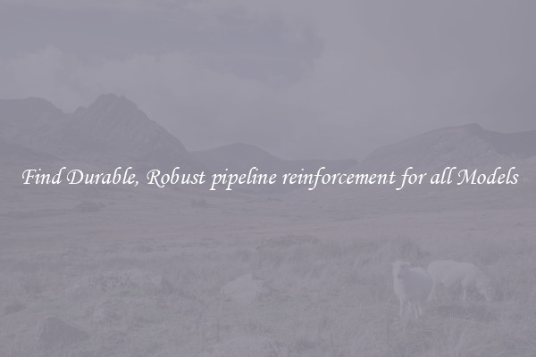 Find Durable, Robust pipeline reinforcement for all Models