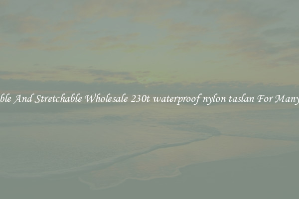 Durable And Stretchable Wholesale 230t waterproof nylon taslan For Many Uses