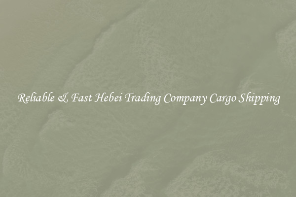Reliable & Fast Hebei Trading Company Cargo Shipping