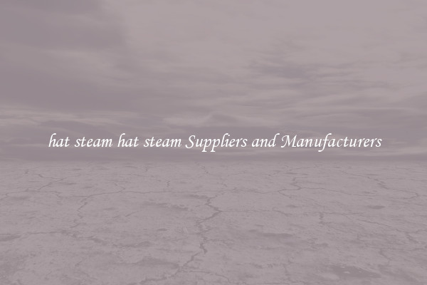 hat steam hat steam Suppliers and Manufacturers