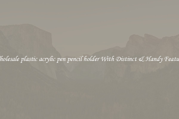 Wholesale plastic acrylic pen pencil holder With Distinct & Handy Features
