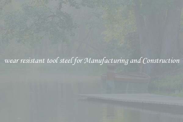 wear resistant tool steel for Manufacturing and Construction