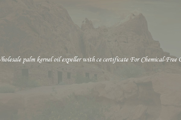 Wholesale palm kernel oil expeller with ce certificate For Chemical-Free Oil