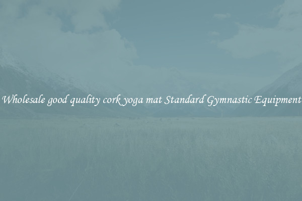 Wholesale good quality cork yoga mat Standard Gymnastic Equipment
