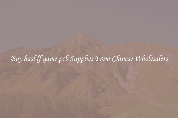 Buy hasl lf game pcb Supplies From Chinese Wholesalers