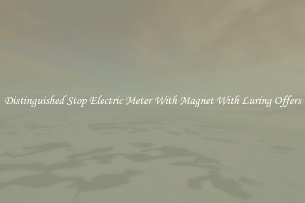 Distinguished Stop Electric Meter With Magnet With Luring Offers